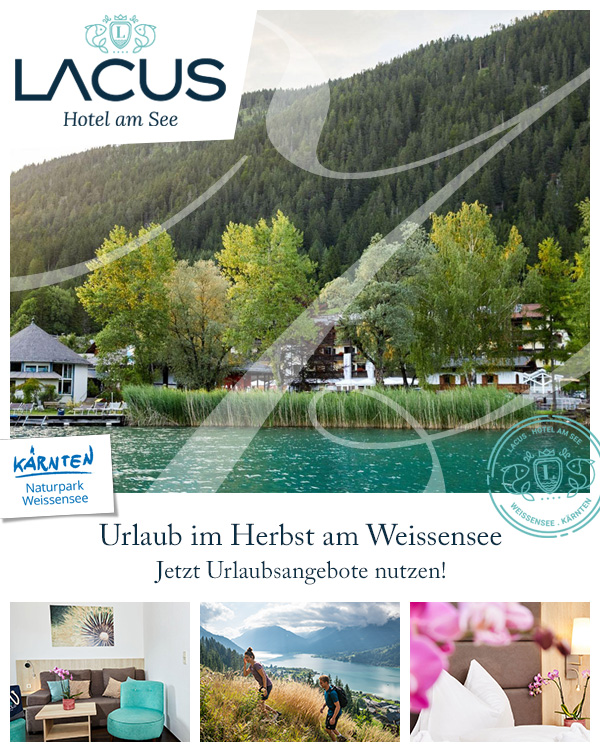 LACUS - Hotel am See | Herbsturlaub Kulinarikhotel Weissensee Kärnten